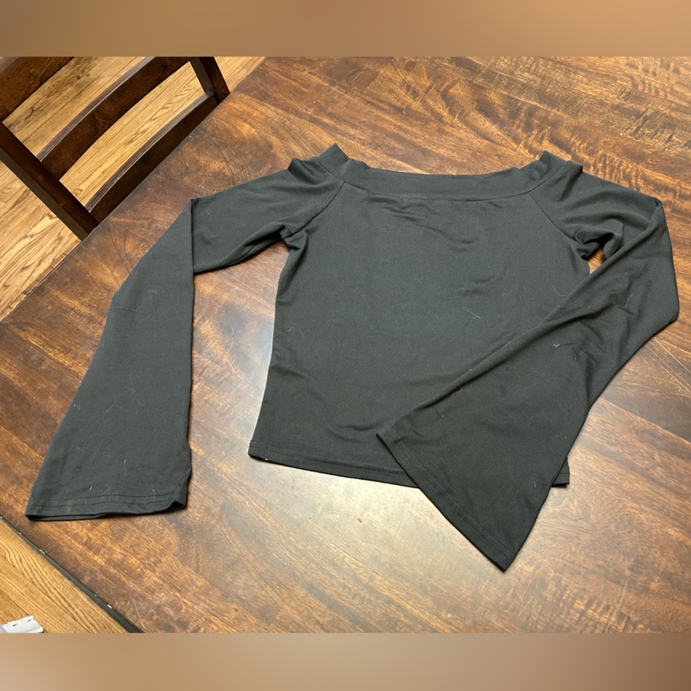 Black Off-Shoulder Women's Top